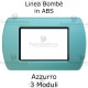 Placchetta Azzurro compatibile e adattabile Bticino Living Light