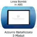 Placca in ABS Azzurro Metallizzato compatibile con serie Bticino Living Light