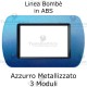 Placchetta Azzurro Metallizzato compatibile e adattabile Bticino Living Light