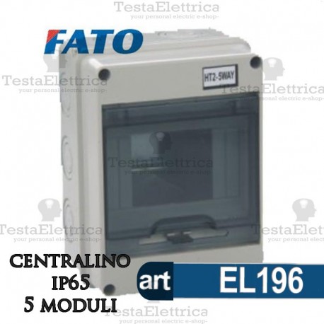 Centralino IP65 5 moduli FATO
