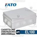 Cassetta di derivazione da parete 200x155x80 mm FATO