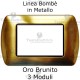 Placchetta compatibile Bticino Living Light Oro in metallo