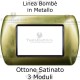 Placchetta compatibile Bticino Living Light ottone in metallo