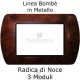 Placchetta compatibile Living Radica Noce 