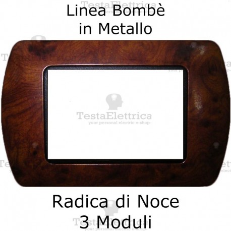 Placchetta compatibile Living Radica Noce 