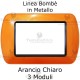 Placchetta mascherina compatibile bticino Living Arancione