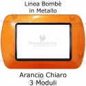 Placca in Metallo Arancio compatibile con serie Bticino Living Light