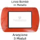 Placchetta mascherina compatibile bticino Living Arancione