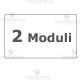 Placca bianca 2 moduli compatibile LivingLight 