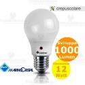 Lampadina a led con doppio sensore crepuscolare E27 12 Watt Marino Crystal