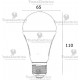 Lampadina led sensore crepuscolare 9 watt life