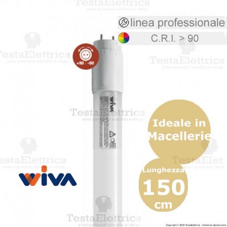 Tubo a led macellerie  150 cm cri 90 Wiva meat