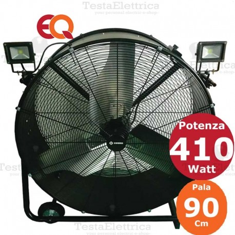 ventilatore pale in metallo per grandi aree