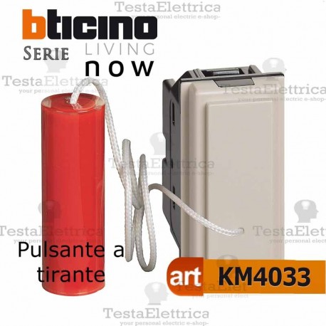 bti km4033 - pulsante bticino living now sabbia