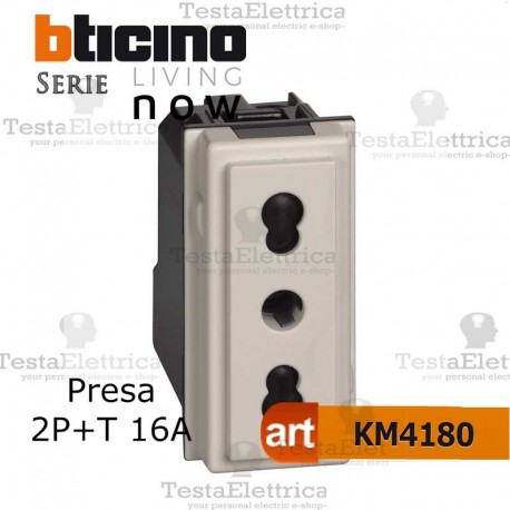 bticino km4180 - presa bticino living now