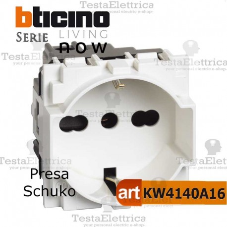 bticino KW4140A16 - presa schuko bticino living now