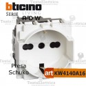 Presa schuko 2P+T 16 A 250 Va.c. standard italiano e tedesco bianca living now