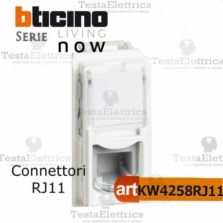 bticino KW4258RJ11 - connettore rj11  bticino living now