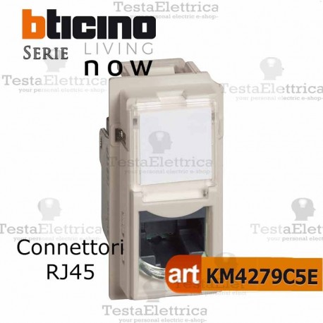 bticino KM4279C5E- connettore rj45 bticino living now