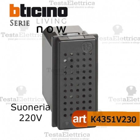 suoneria 230v bticino living now