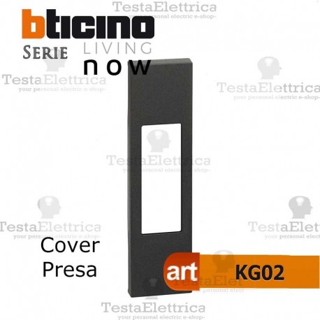 Cover nera bticino living now KG02