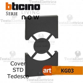 Cover nera bticino living now KG03