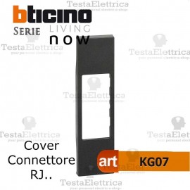 Cover nera per prese telefoniche e dati