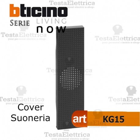 cover nera per suoneria bticino living now