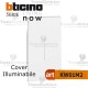 Cover  bianca illuminabile  2 moduli bticino living now KW01M2