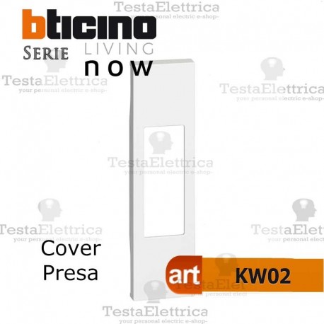Cover bianca bticino living now KW02