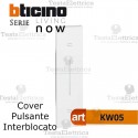 Cover bianca  per pulsante interbloccato