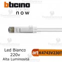 Spia LED colore bianco ad alta luminosità