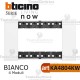 bticino KA4804KW placca bianca 4 moduli living now