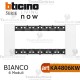 bticino KA4806KW placca bianca 6 moduli living now	