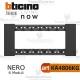 bticino KA4806KW placca bianca 6 moduli living now	