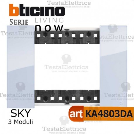 placchetta elettrica bticino living now sky