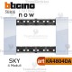 bticino KA4804DA placca sky 4 moduli living now 