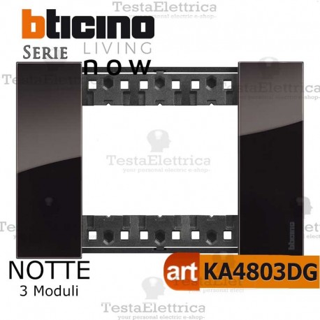 bticino KA4803DG placca notte living now