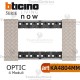 bticino KA4804MM placca optic 4 moduli living now 