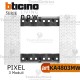 bticino KA4803MW placca pixel living now