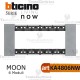 bticino KA4806NW placca moon 6 moduli living now 
