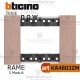 bticino KA4804ZM placca rame 4 moduli living now	