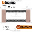 Placca Rame 6 moduli bticino living now