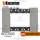 bticino KA4803ZG placca acciaio living now